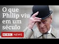 O que príncipe Philip viu acontecer em quase cem anos de vida