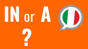 Ask an Italian Teacher - Prepositions: IN or A?