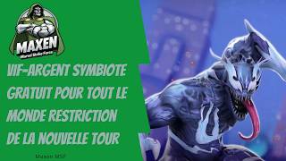 Vif-argent symbiote gratuit pour tout le monde restriction de la nouvelle tour | Marvel Strike Force