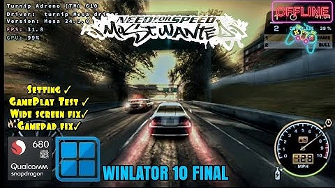 NFS™ MOST WANTED BLACK EDITION | WINLATOR 10 FINAL | SNAPDRAGON 680