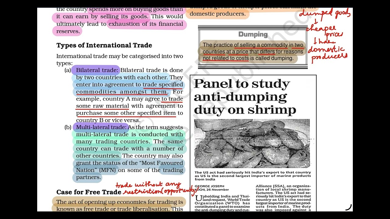 International Trade | BEST ONE SHOT RAPID REVISION 💯🔥| Book 1| Class 12 Geography 