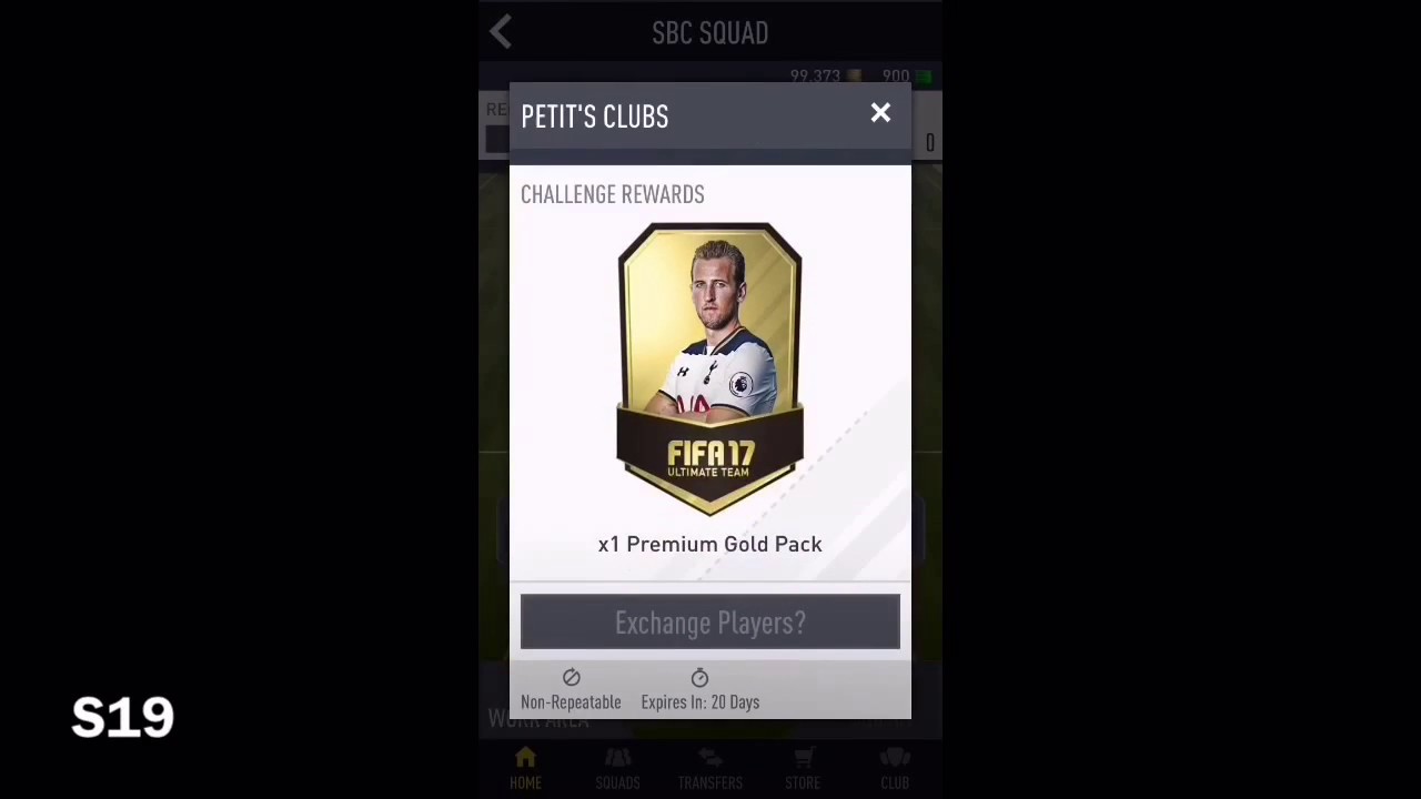 FIFA 17 Ultimate Team Legend PETIT —SBC
