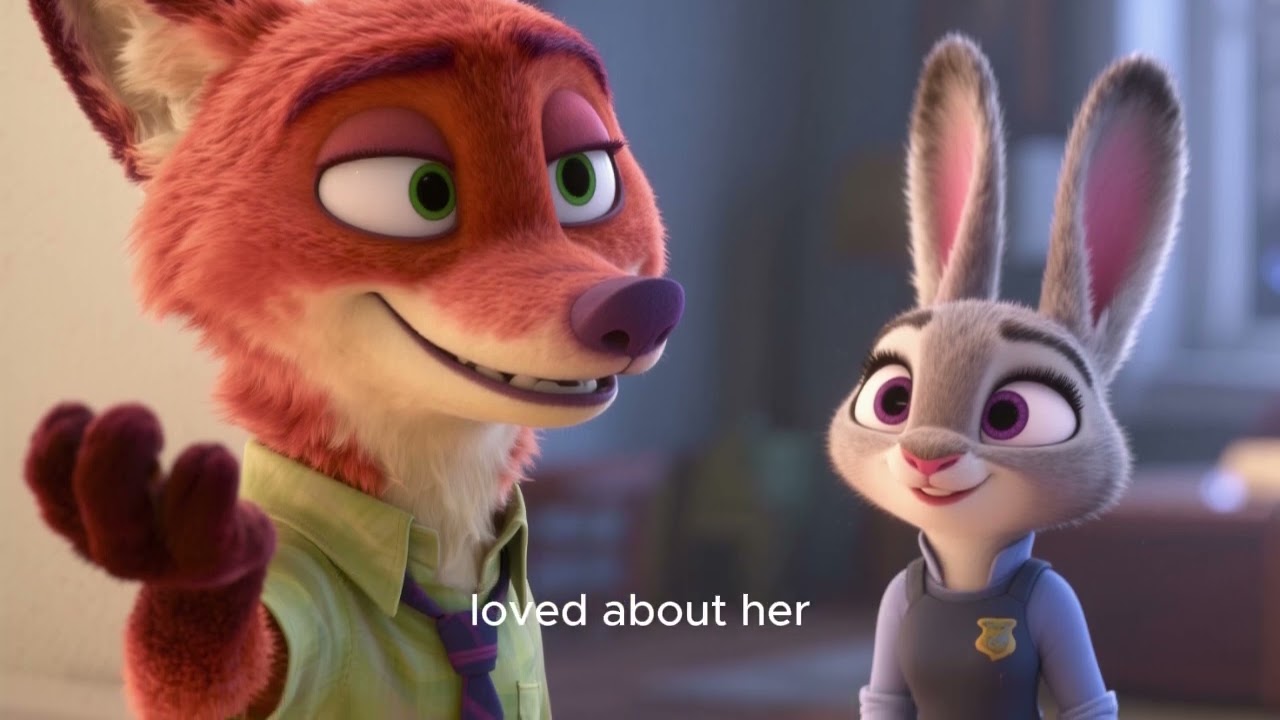 Love story context inspired. Judy Hoops the Female Rabbit 🐇 teaches Nick Wilde the Male Fox Yoga. 🦊 