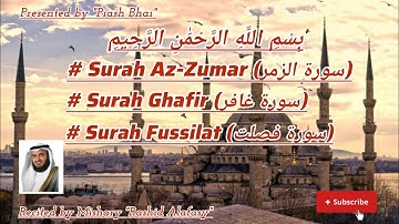 Surah Az-Zumar (سورة الزمر), Surah Ghafir (سورة غافر), Surah Fussilat (سورة فصلت). Beautiful Quran.