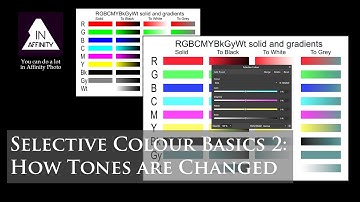 Selective Colour Basics 2: How Tones are Changed (using Affinity Photo)