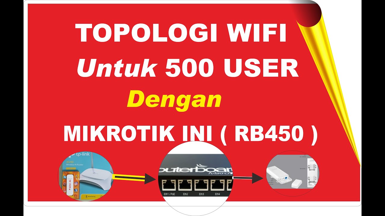 🌐Topologi wifi untuk 500 user dengan mikrotik ini : RB450 - YouTube