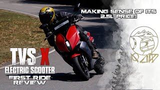 TVS X Electric Scooter | First Ride Review | Sagar Sheldekar Official by Sagar Sheldekar Official 41,467 views 5 months ago 11 minutes, 23 seconds