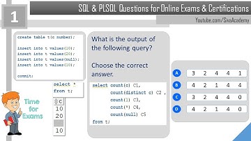 Oracle online certification exam questions and answers | Question 1 | Question on Group function