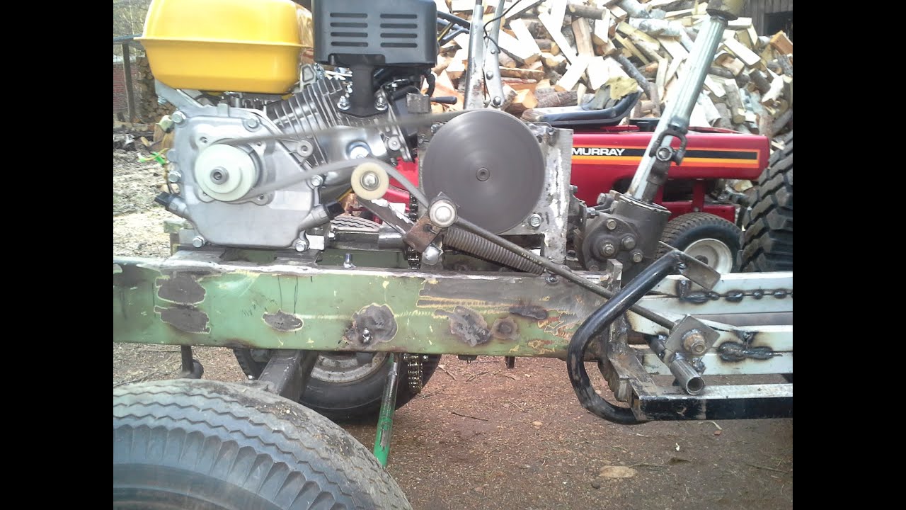 how v-belt clutch works / my little homemade garden ... how atv works diagram 