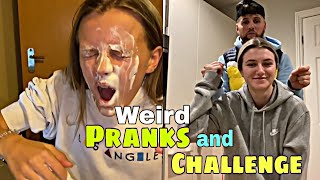 Weird Pranks And Challenge Kristen Hanby & Bryony Hanby