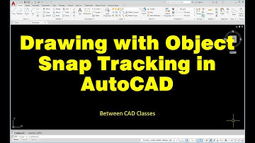 Drawing with Object Snap Tracking (OTRACK) in AutoCAD