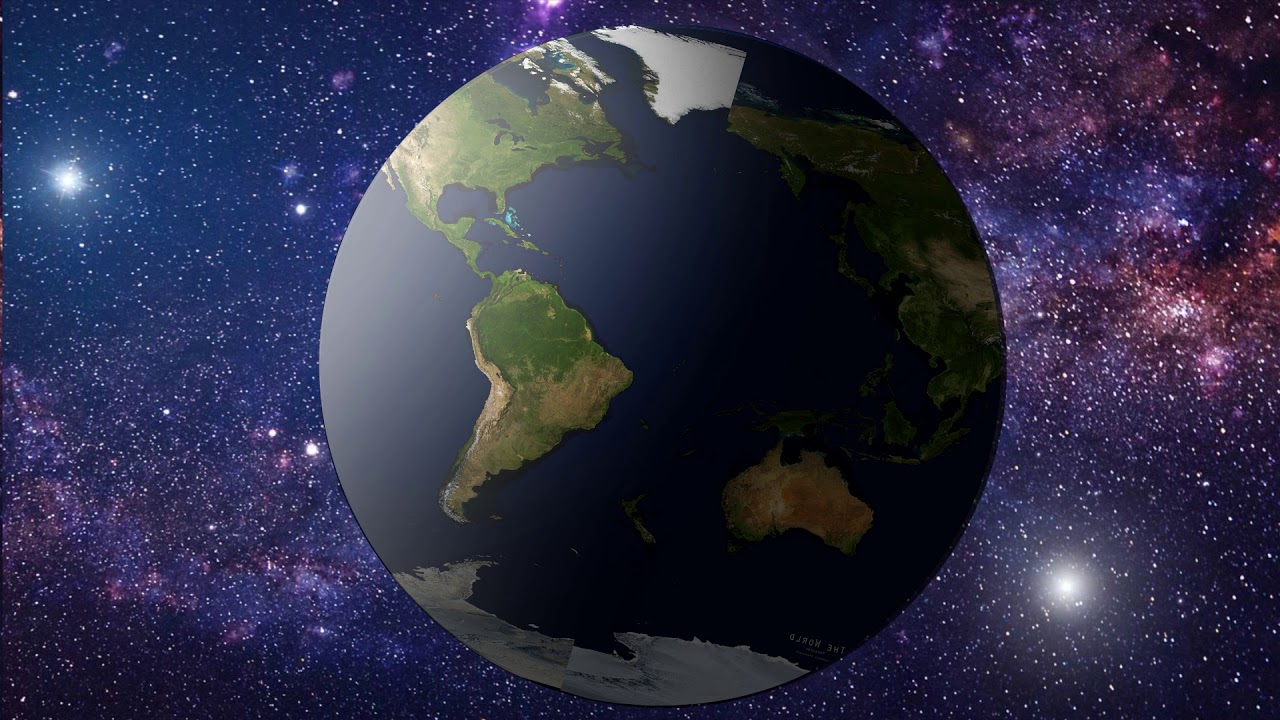 Earth Rotation (2d Animation) - YouTube