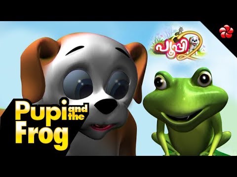 Pooppy and the frog  malayalam cartoon story for children from pupi2