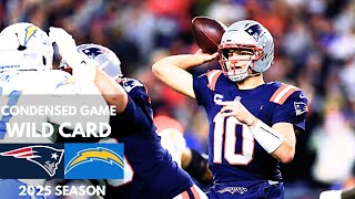 Patriots vs Chargers 2025 Wild Card Condensed Game | NFL Highlights