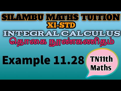Example 11.28|TN11th Maths|Chapter 11|Integral Calculus|in Tamil|in English