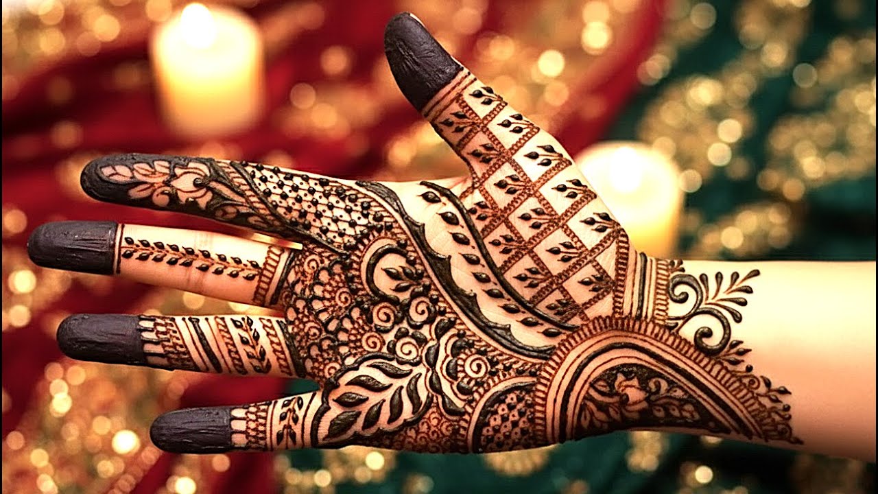 Floral Jaali Fronthand Bridal Mehndi Design 
