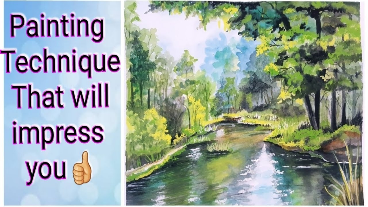 Watercolor Landscape Painting Tutorial || Art with Aiya
