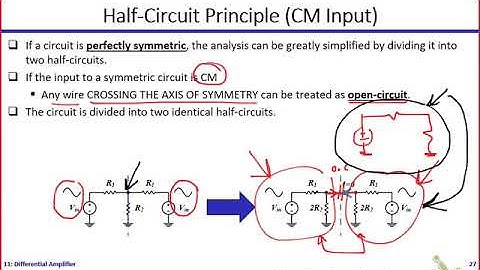 Analog ICs | Dr. Hesham Omran | Lecture 11 Part 3/6 | Differential Amplifier [Small Signal Analysis]