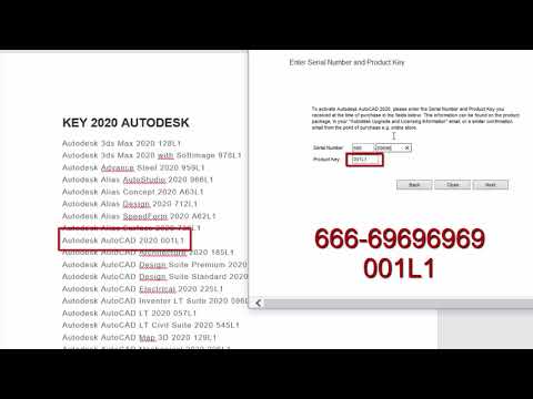 Product Key Autodesk 2020 Claves De Producto Autodesk Youtube