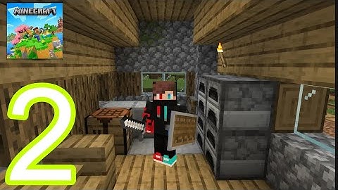 Minecraft: Pocket Edition - Gameplay Walkthrough Part 2 - Iron Tools & Village (Android, iOS)