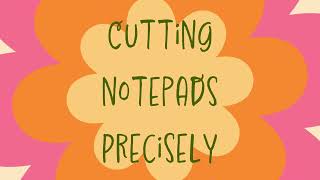 Clean Cuts Every Time ✂️ How I Trim My Notepads Precisely