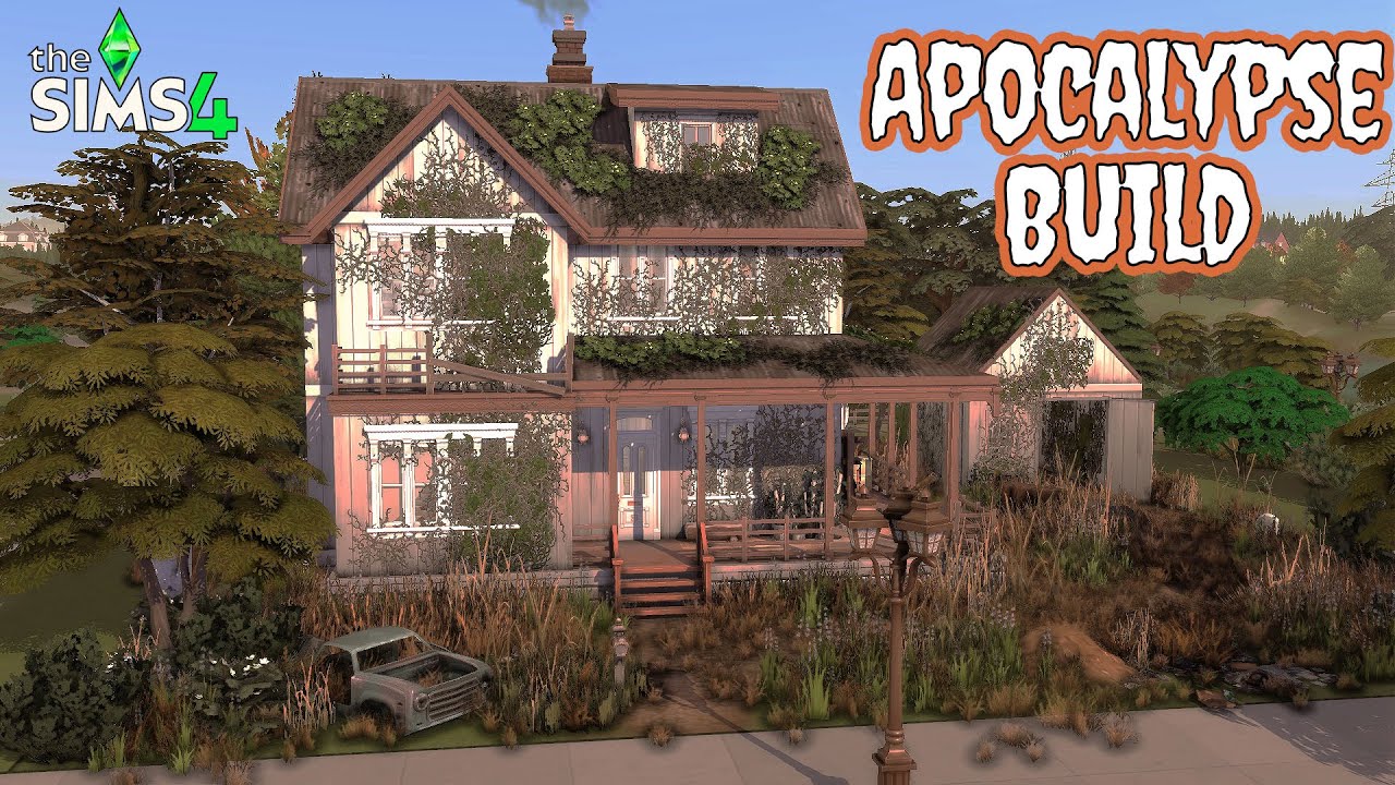 Жуткий заброшенный дом 🏚️ [Sims 4] Без CC Speed ​​Build