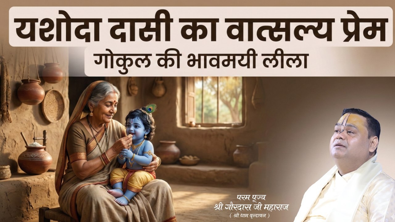 यशोदा दासी का वात्सल्य प्रेम | गोकुल की भावमयी लीला | गौरदास जी महाराज | Gaurangera Path