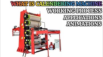What is Calendering in Textile | Calendering Machine Working Process | Calendaring Process Animation
