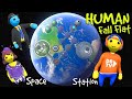 We explored the space station in human fall flat