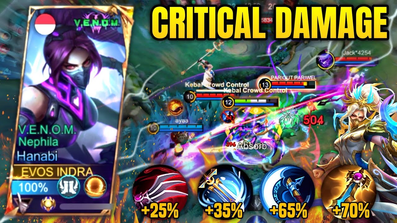 BUILD CRITICAL HANABI DARI RRQ LEMON TERSAKIT 2025 | BUILD TOP GLOBAL HANABI - MOBILE LEGENDS 