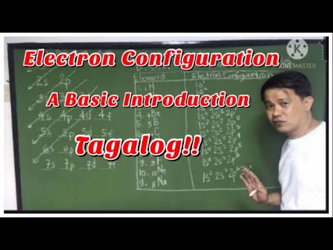 Electron Configuration Part I - A Basic Introduction (Tagalog!!)