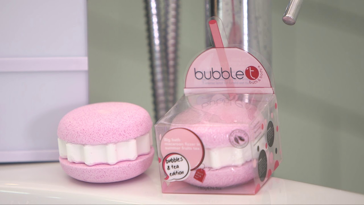 Macaroon Bath Bomb Fizzer | Summer Fruits Tea | Bubble T Cosmetics - YouTube