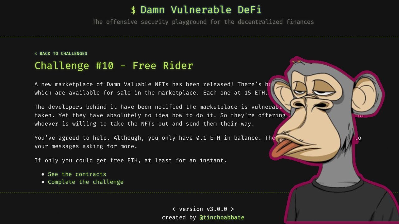 Blockchain DEFI Challenge #10 - Free Rider Walkthrough: Understanding ...