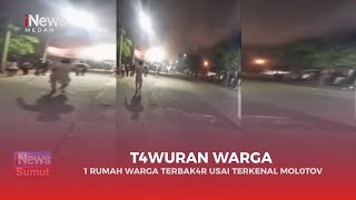 Tawuran Kelompok Pemuda, 1 Rumah Warga di Medan Terbakar
