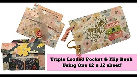 One Sheet Wonder ✂️ Triple Loaded Pocket & Flip Book Set | Happy Mail |  Ephemera Holder | Tutorial