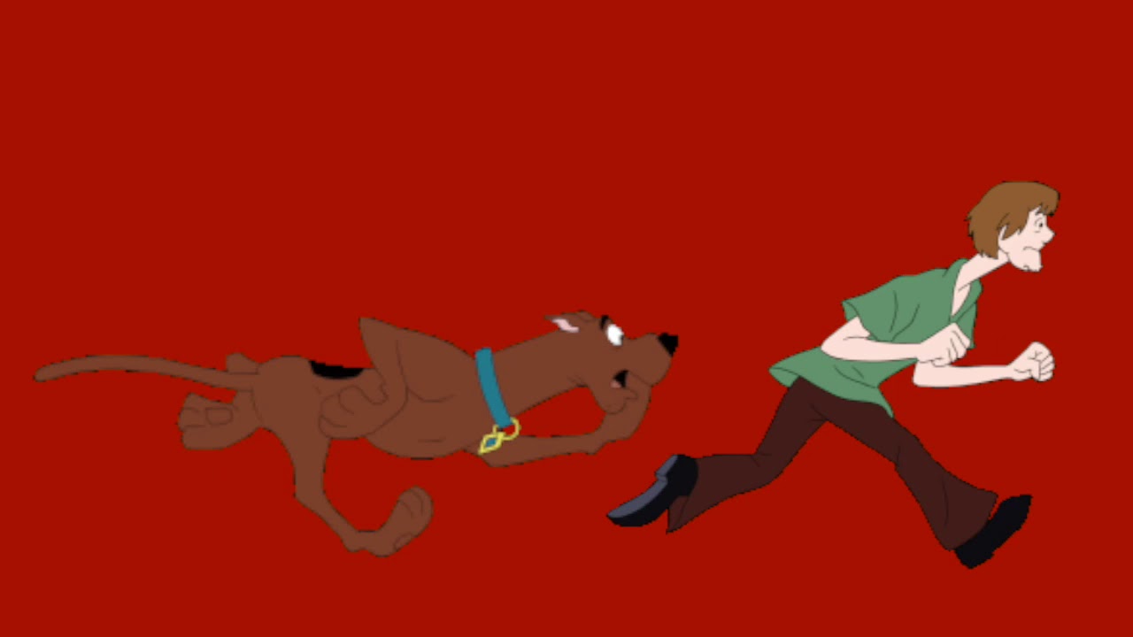 Scooby And Shaggy Running Red Screen Youtube