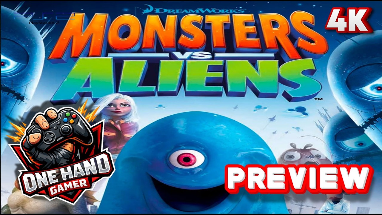 Monsters vs. Aliens PS2 Gameplay 4K  First 20 Minutes One Hand Gamer