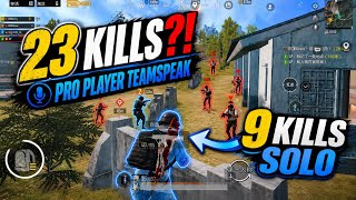 23 KILLS!? 😳 HOW PRO PLAYERS DOMINATE RONDO! | Teamspeak | PUBG Mobile 