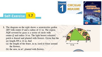 Circular measure self-exercise 1.7 Q1 sukatan membulat latihan kendiri 1.7 form 5 add maths kssm
