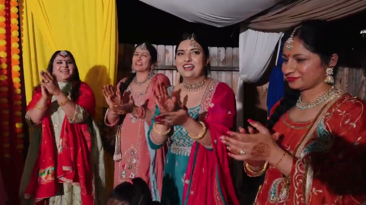 Jaggo Ceremony | Gidha at Home at Deor's Wedding | Gidha Boliya Live