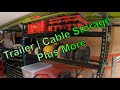 Trailer Storage Rack for Spools of Cable, Packout and Extension Ladder | Customize it for your needs