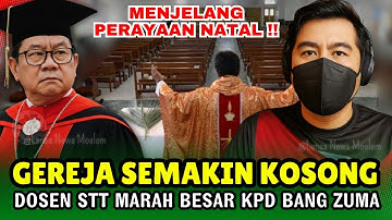 NATAL BISA BUBAR‼️GEREJA SEMAKIN KOSONG, Dosen Teologi Marah Besar Kepada Bang ZUMA