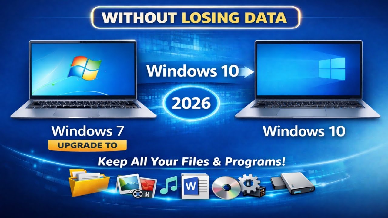 windows 7 upgrade to windows 10 without losing data (2026) | windows 7 ...