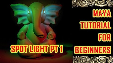 maya spotlight |light basic| maya lighting tutorial in hindi | maya lighting tutorial for beginners