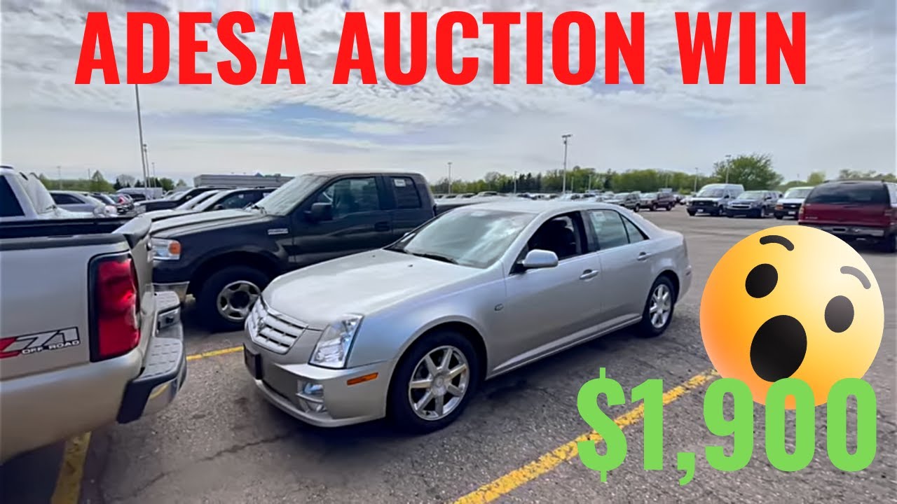 I BOUGHT A 2005 CADILLAC STS FOR 1,900 ADESA AUTO AUCTION CAR