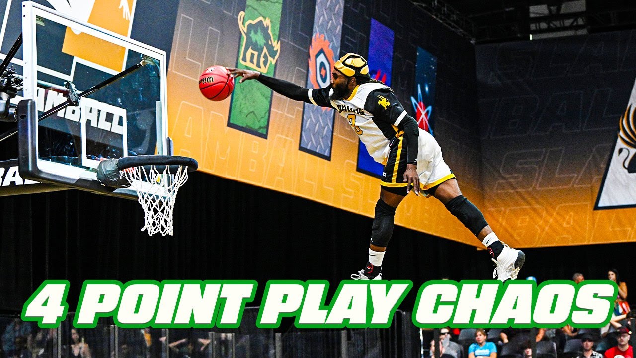 4 POINT PLAY CHAOS ENDS SLAMBALL MATCHUP - YouTube