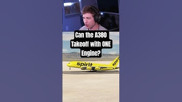 Can the A380 Takeoff with ONE Engine?