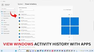 How To View Activity History On Windows 11 With Apps