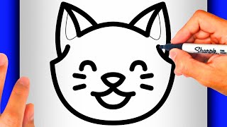 COMO DIBUJAR UN GATO KAWAII - Como Dibujar Kawaii Paso ... | Doovi