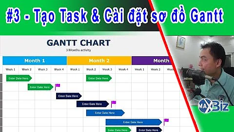 Bài 3 - Tạo Các Task Và Cài Đặt Hiển Thị Sơ Đồ Gantt | A Bờ Cờ